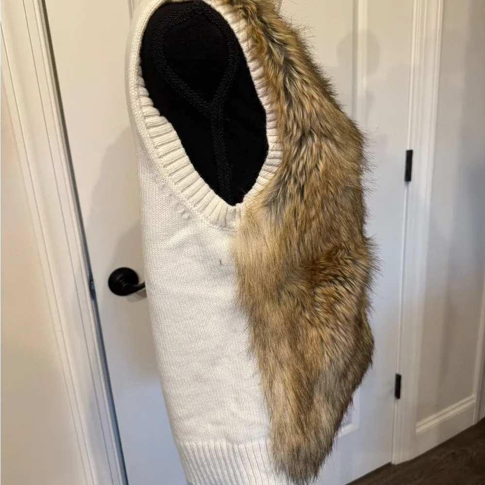 Michael Kors Brown Faux Fur Vest